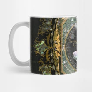 Mother Of Pearl Antique Book Cover Design Mug